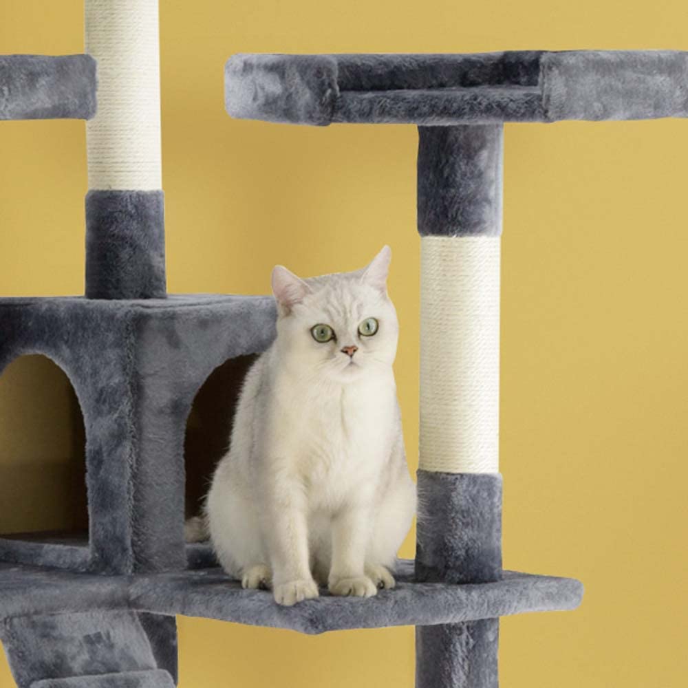 Go Pet Club 72" Cat Tree Condo Furniture - Gray