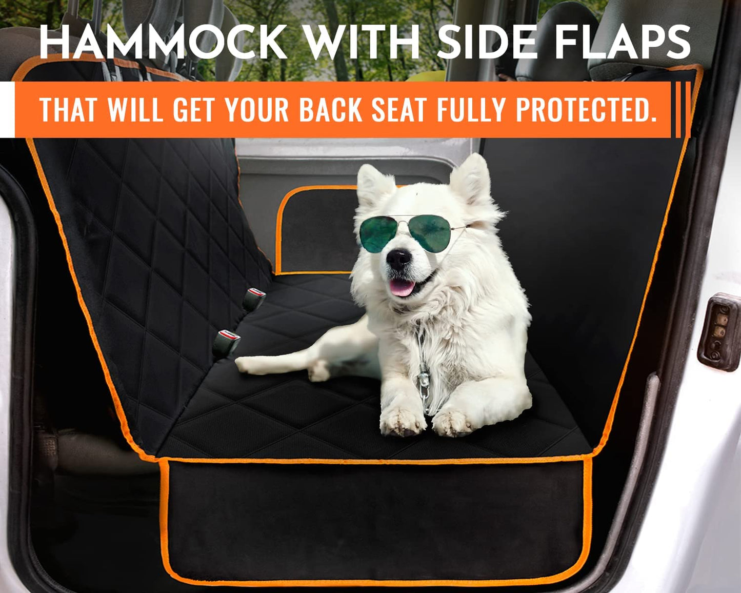 Dog Seat Cover for Back Seat - Nonslip car seat Protector for Dogs