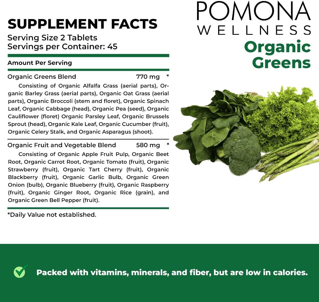 Pomona Wellness Super Greens Supplement,
