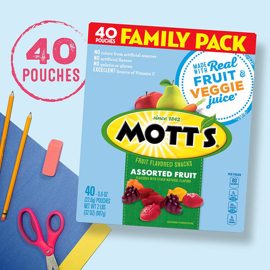 Mott's Fruit Flavored Snacks, Assorted Fruit