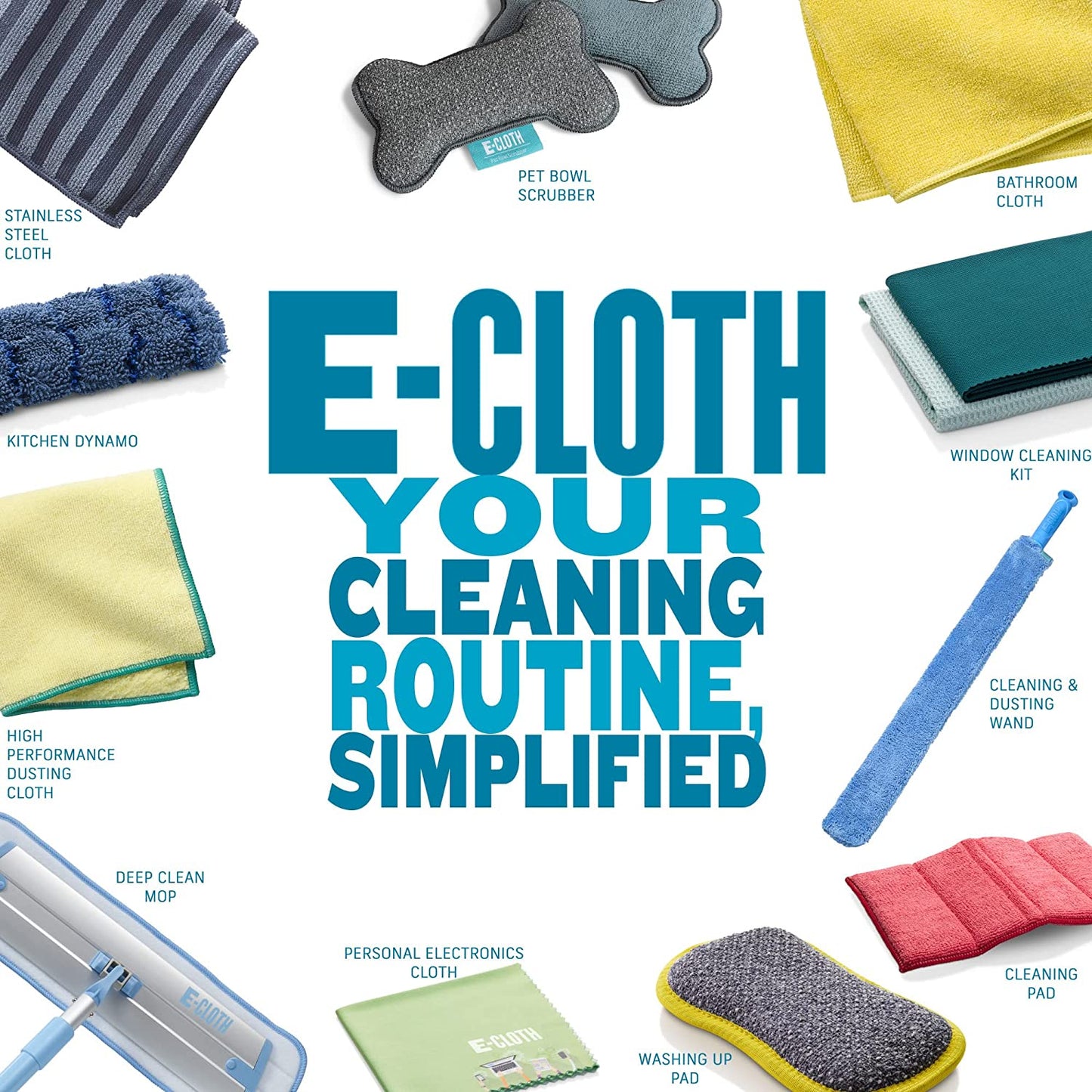 E-Cloth 4-Pack Glass & Polishing Cloth,