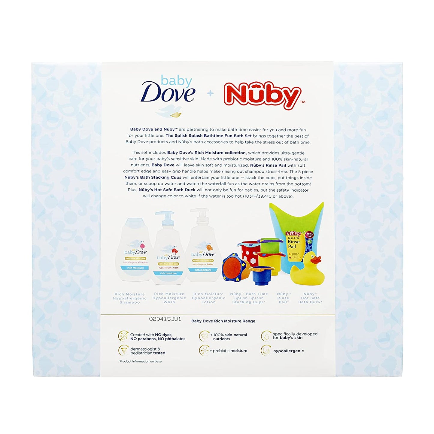 Baby Dove + Nuby Splish Splash Bathtime Gift Set Baby Shower Gift Body Wash,